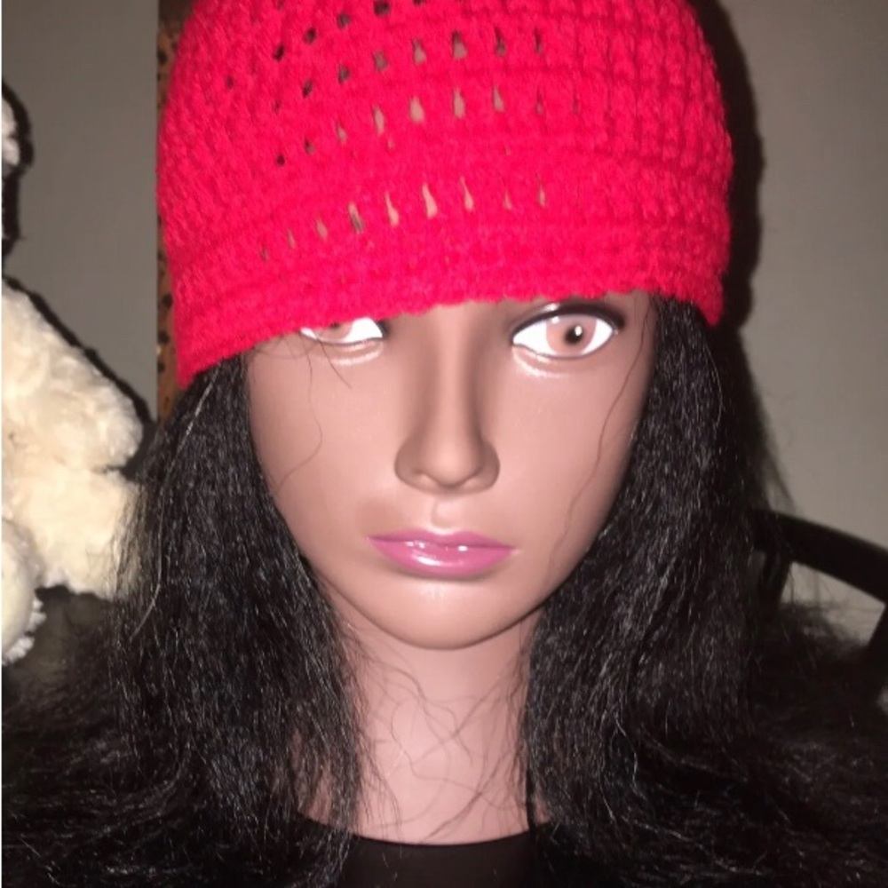 Crocheted cap - Tan - Picture 6 of 9